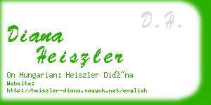 diana heiszler business card